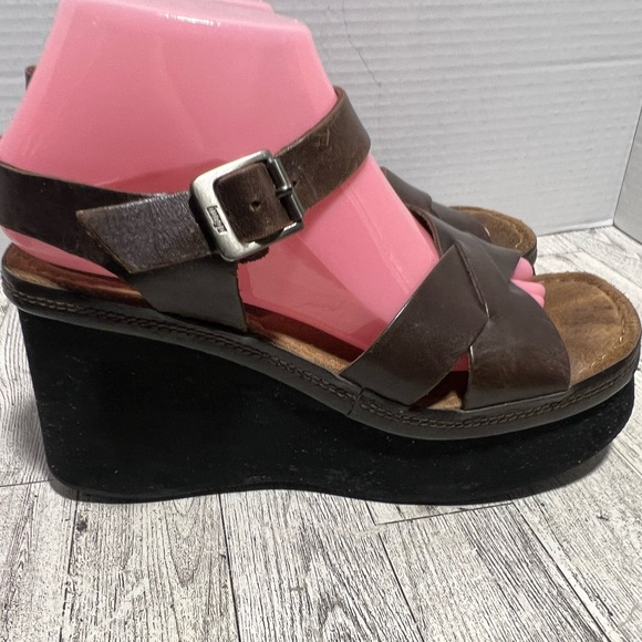 Vintage Y2k Bongo Platform Wedge Sandals size 8.5 - Picture 4 of 9